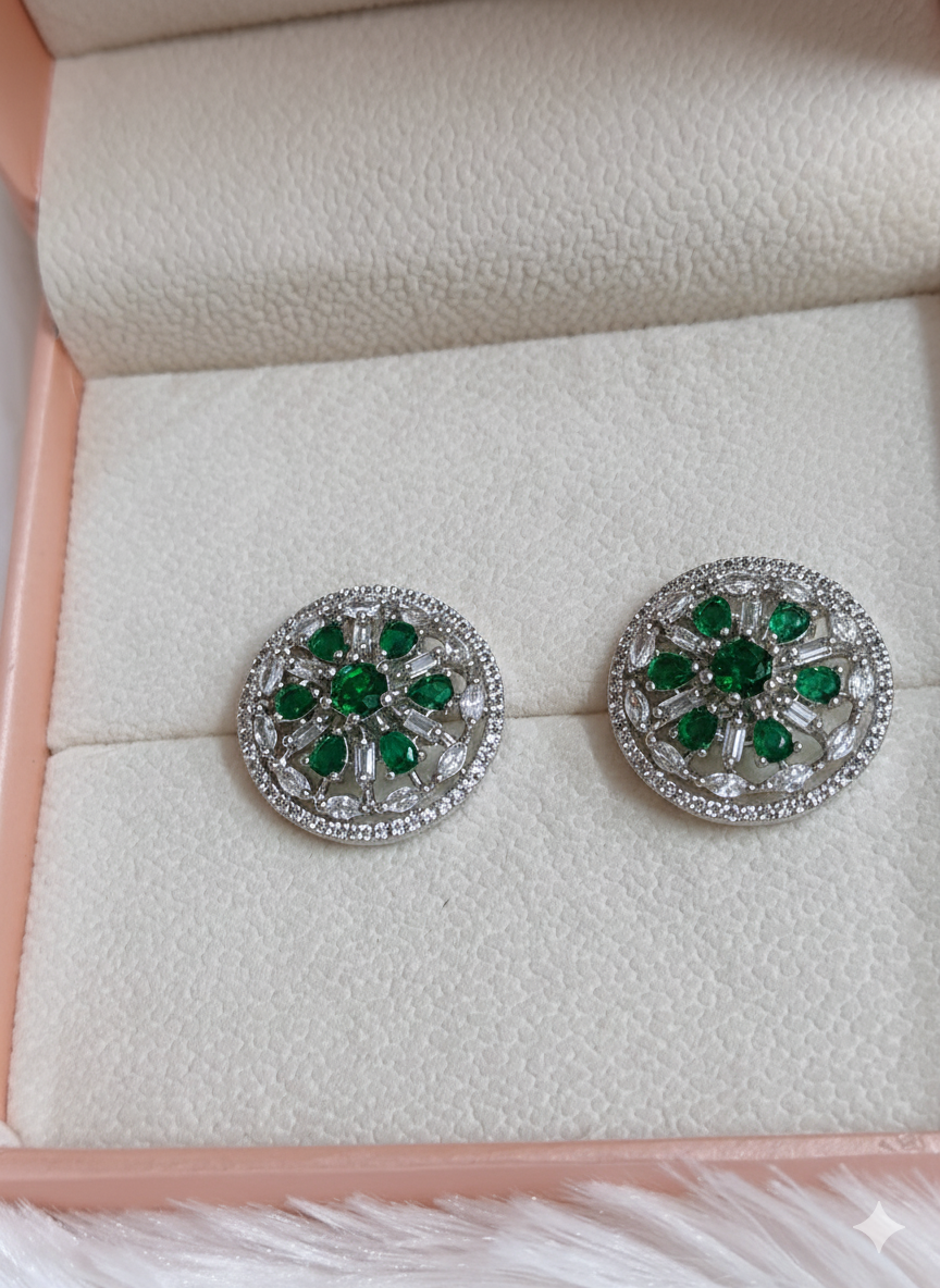 Verdant Bloom Cluster Studs