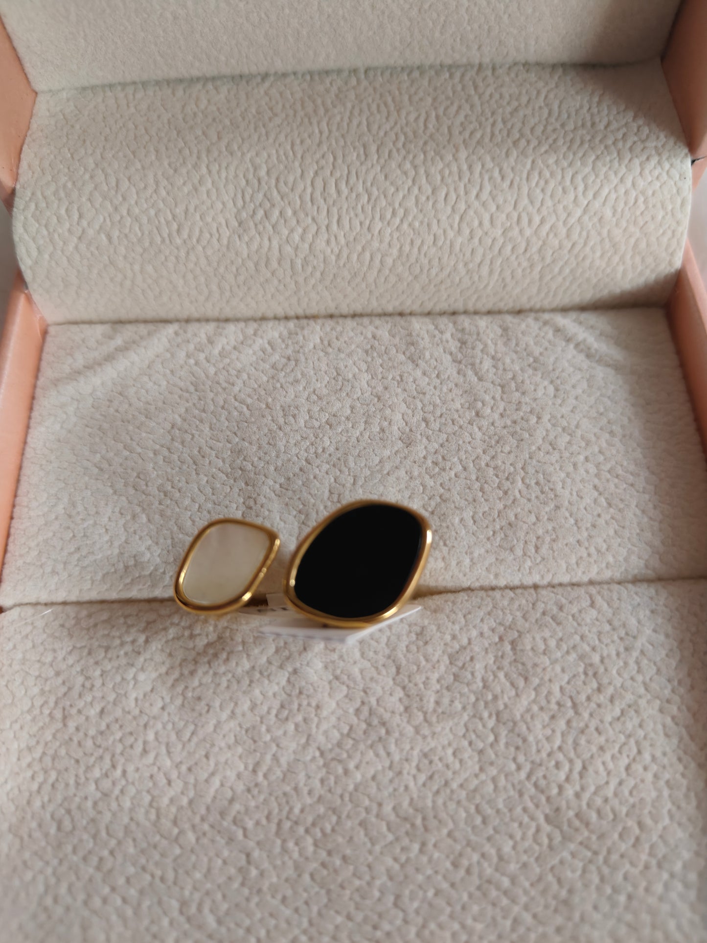 Contrast Black & White Gemstone Ring