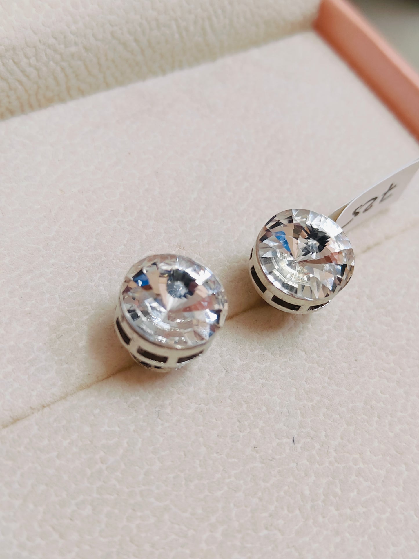 Timeless Sparkle - Classic Crystal Solitaire Studs