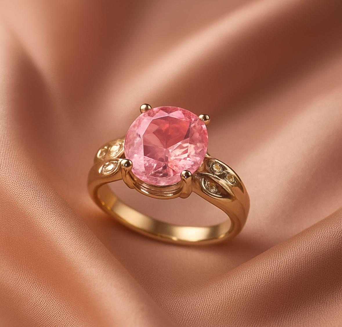 Pink Radiance Gemstone Cocktail Ring