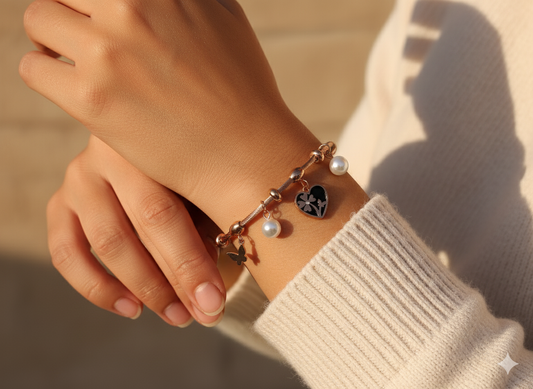 Vintage Romance Charm Bracelet