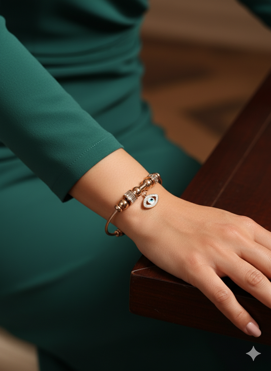 Protective Sparkle Evil Eye Bracelet