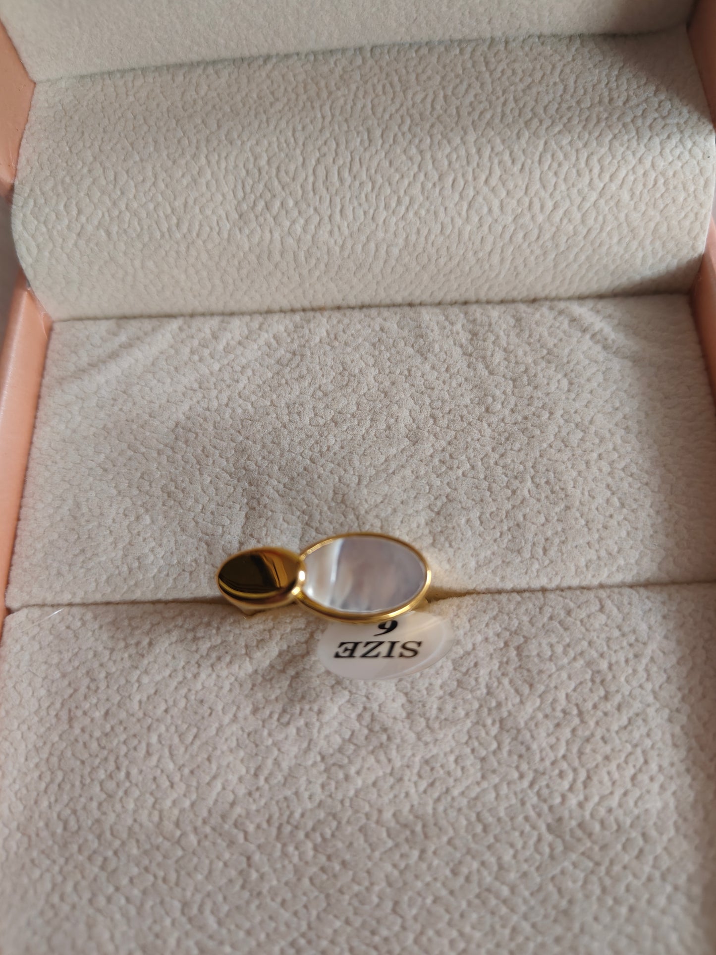 Lune et Sol - Celestial Gold & White Stone Ring