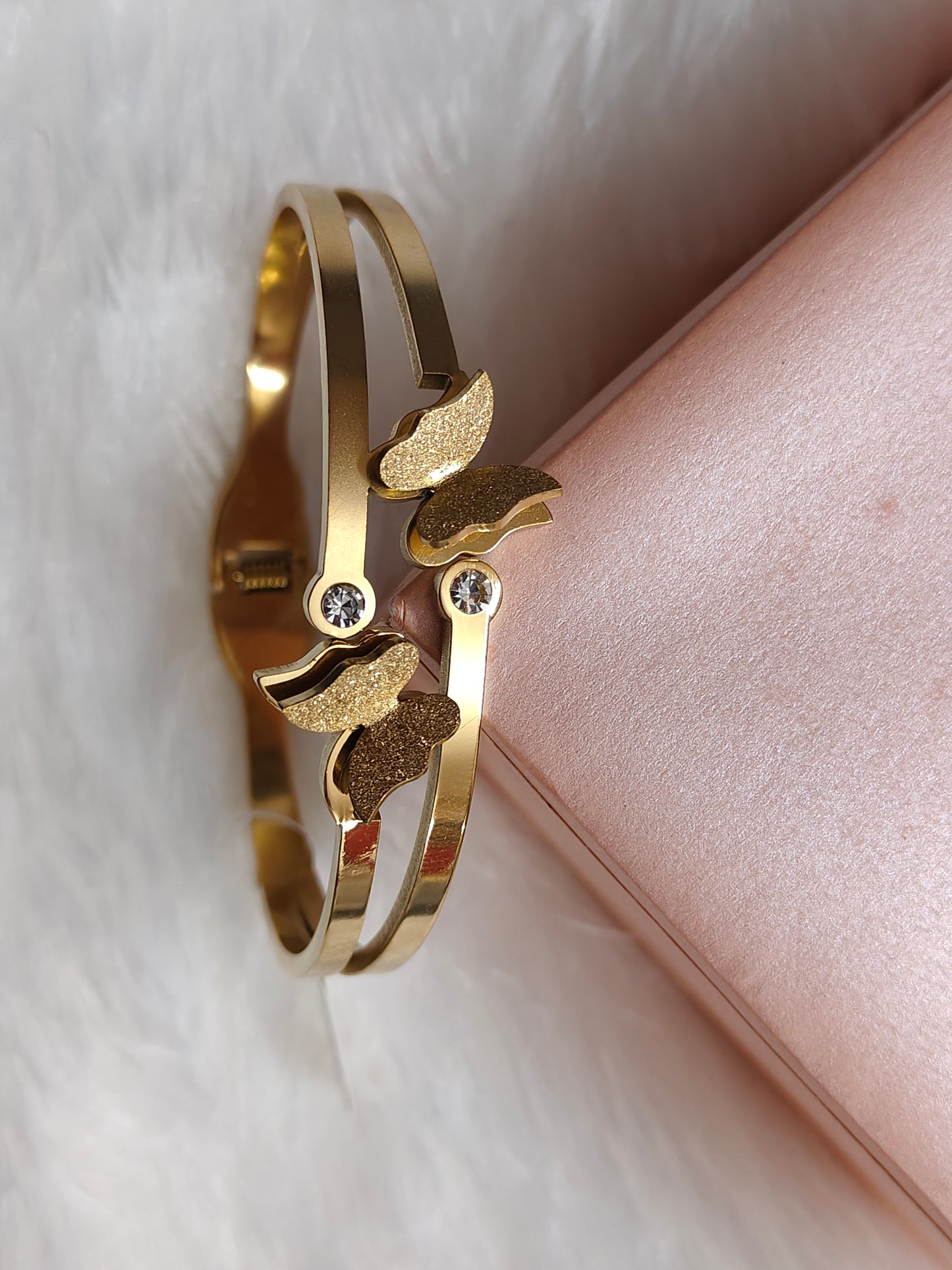 Golden Flutter Butterfly Bracelet