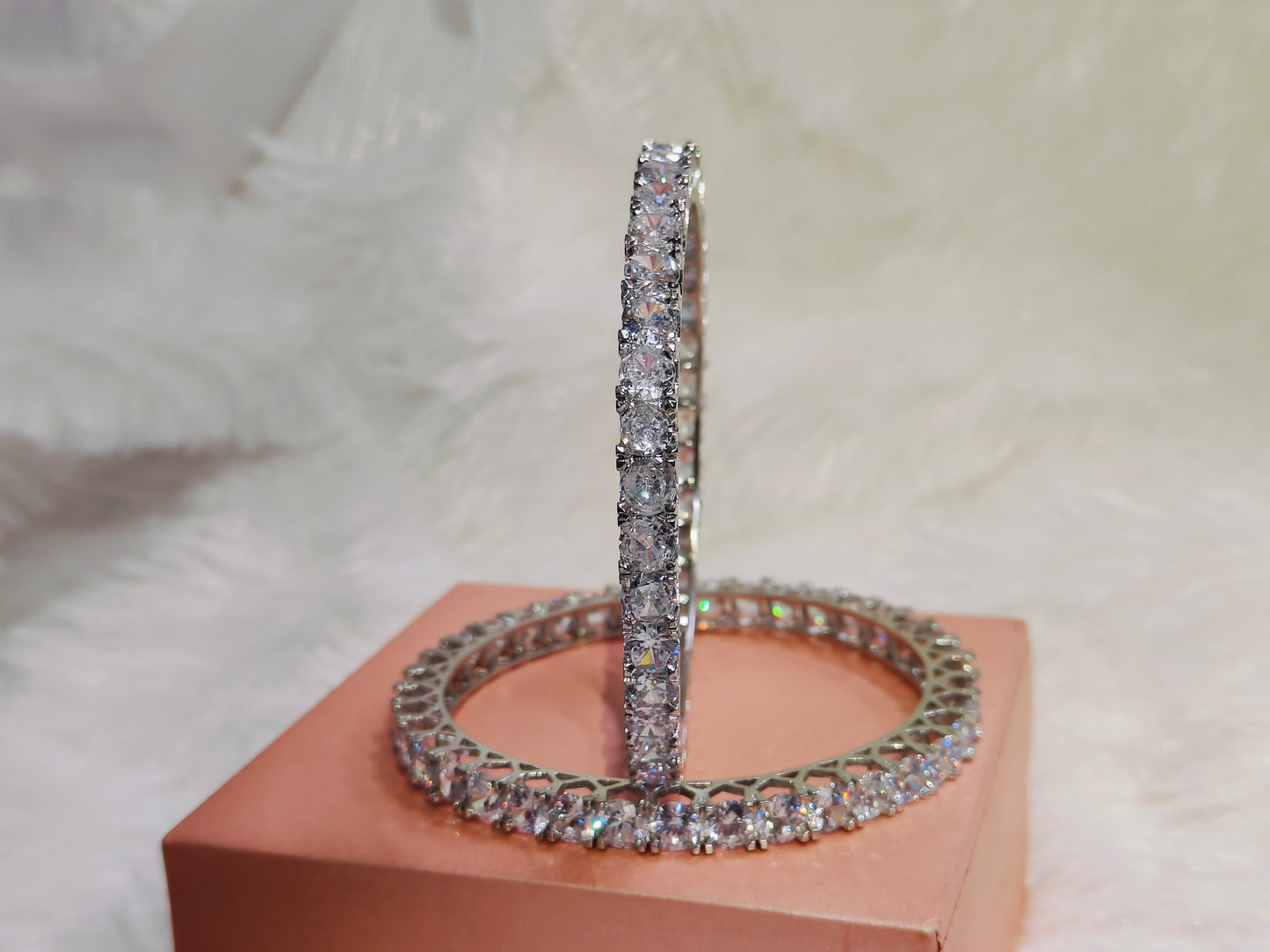 Scintillating Eternity Bangles