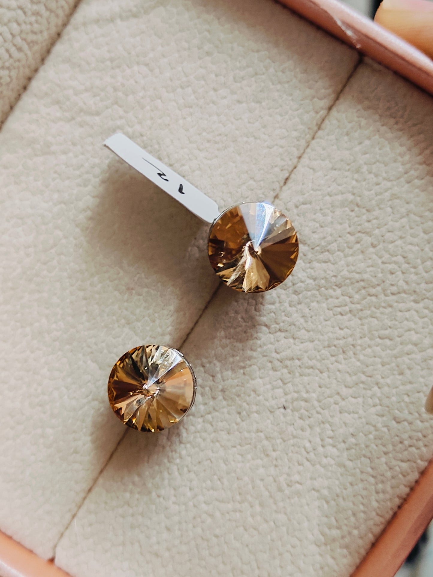 Golden Bloom - Textured Festive Gold Studs