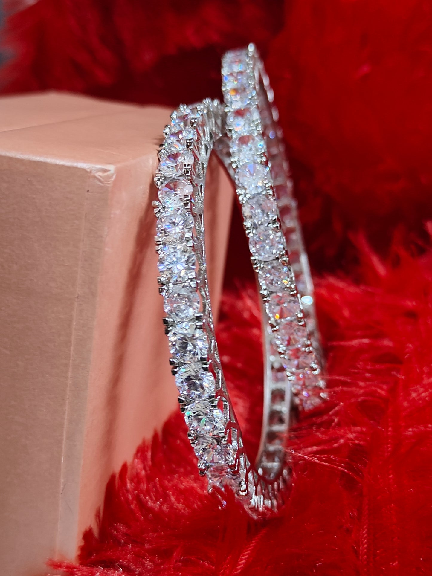 Scintillating Eternity Bangles