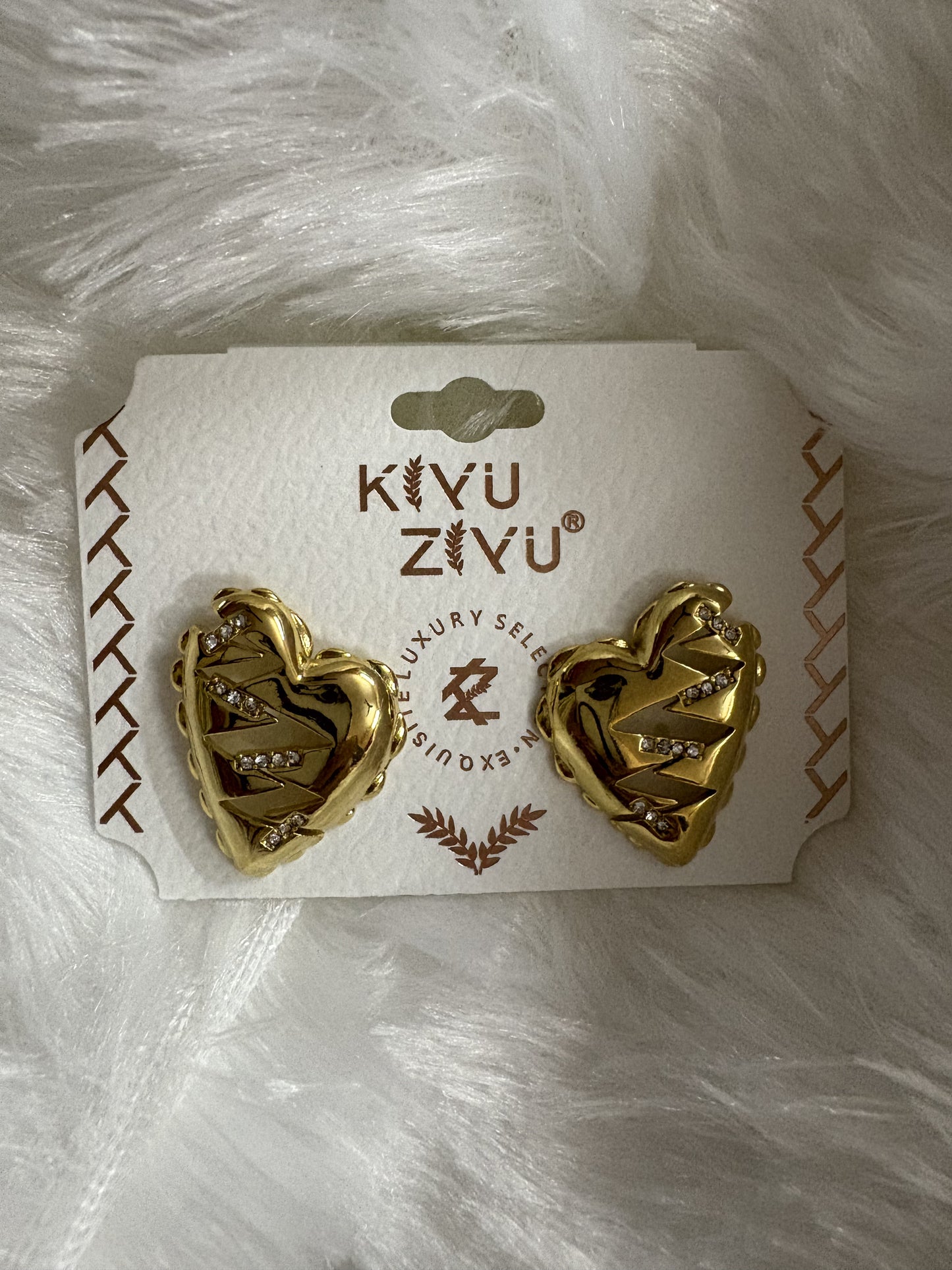 Wild Heart - Pave Stud Earrings