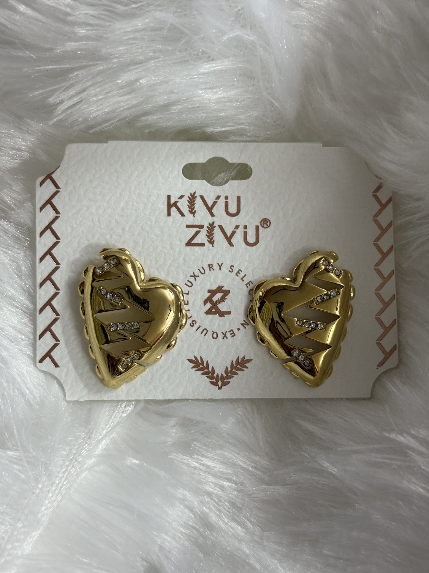 Wild Heart - Pave Stud Earrings