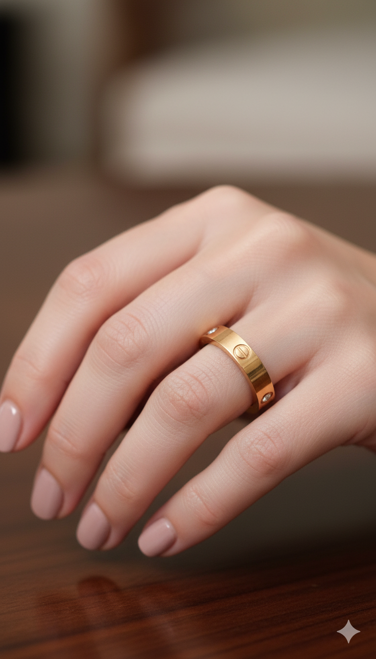 Iconic Love Band - Polished Gold