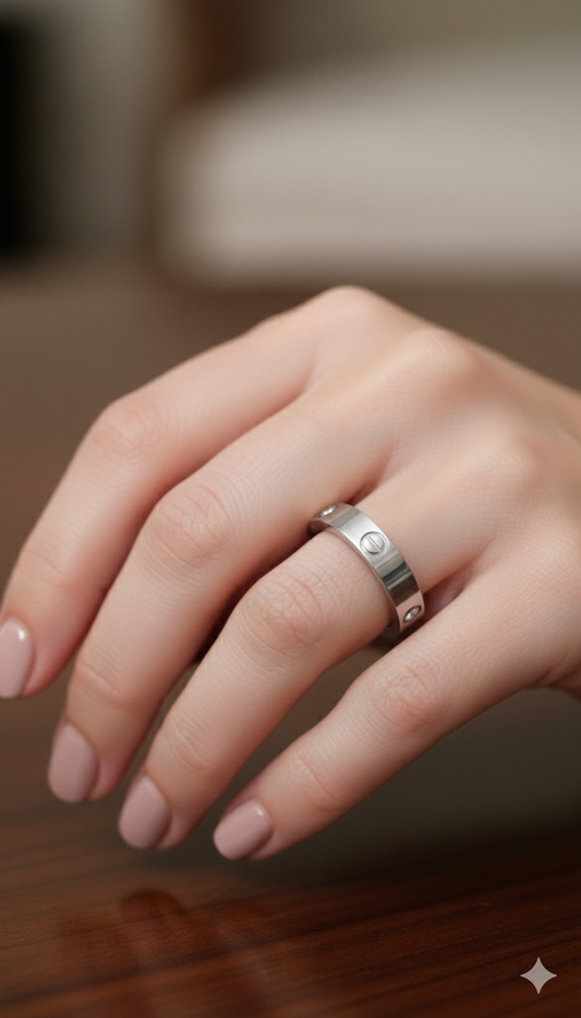 Iconic Love Band - Sleek Silver