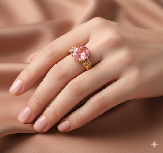 Pink Radiance Gemstone Cocktail Ring